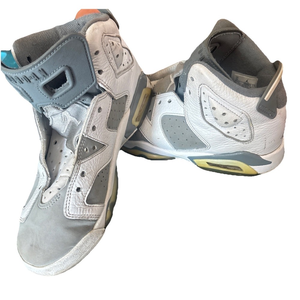 Nike Air Jordan 6 Retro GS "Cool Grey" Youth Size 5Y  (384665-100) RARE MJ